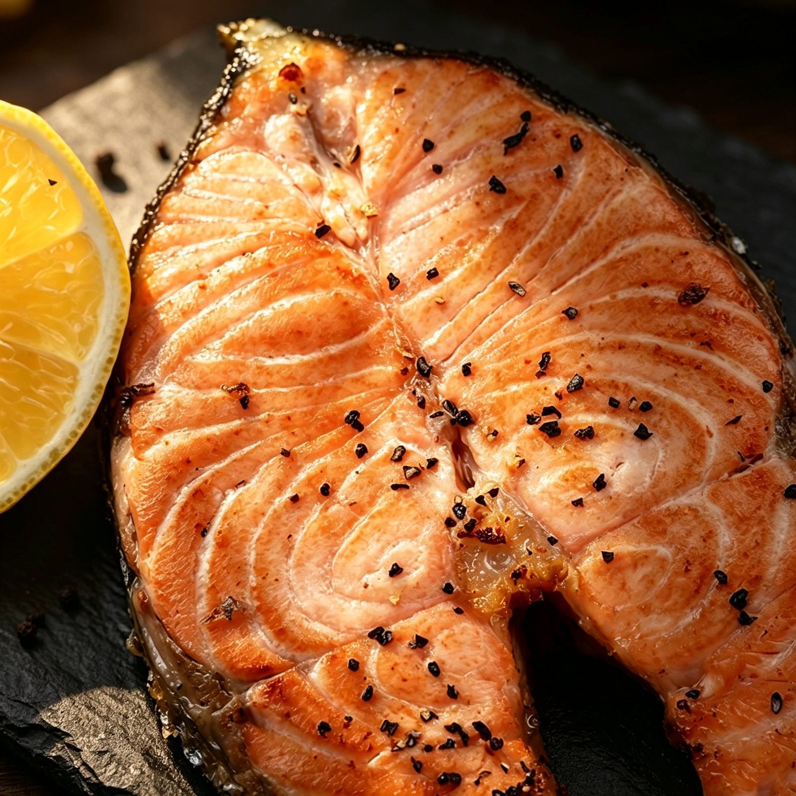 Salmon Tail Steaks, Frozen 500g