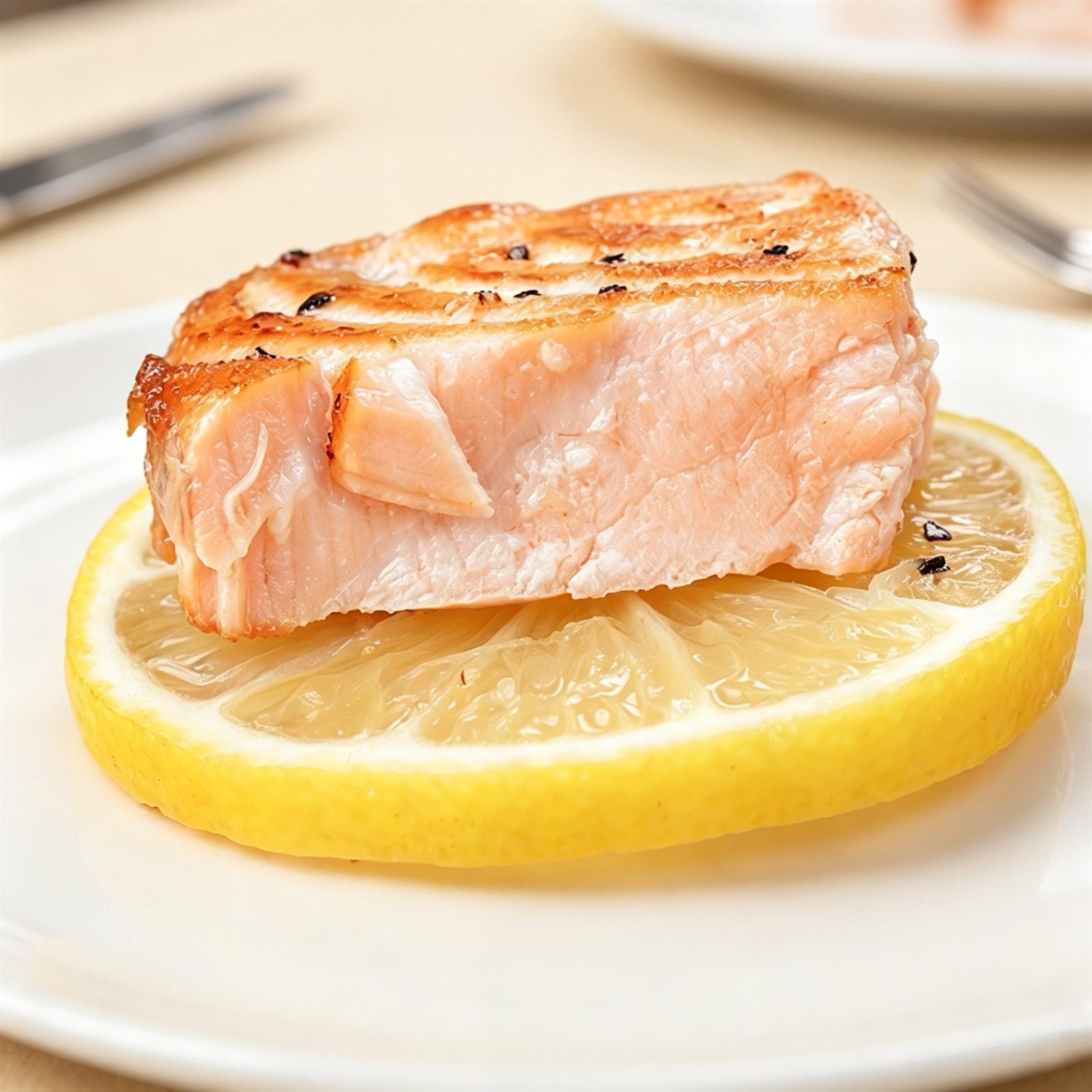 Salmon Tail Steaks, Frozen 500g